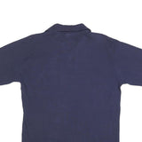 LACOSTE Mens Blue XL Short Sleeve Plain Cotton Blend Polo Shirt Classic Logo
