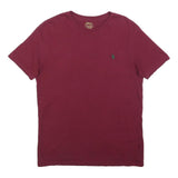 POLO RALPH LAUREN Mens Maroon Classic Cotton S Short Sleeve Crew Neck T-Shirt