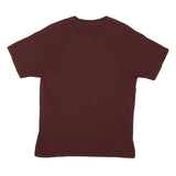 HANES Mens Maroon Colorado Hockey Graphic T-Shirt M Short Sleeve Crew Neck