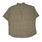 Unbranded Checked Short Sleeve Shirt - 2XL Beige Linen