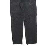 CARHARTT Mens Cotton Blend Black Relaxed Straight Trousers W29 L30 Workwear