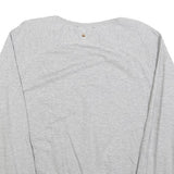 DIESEL Womens Grey Flamingo Graphic Crew Neck XS Sweatshirt Cotton Blend