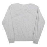 DIESEL Womens Grey Flamingo Graphic Crew Neck XS Sweatshirt Cotton Blend