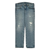 501 Levis Jeans - 34W 32L Blue Denim