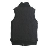 CALVIN KLEIN PERFORMANCE Womens Black S Quilted Knit Sleeveless Zip Jacket