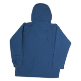 LL BEAN Womens Blue & Purple Outdoor Jacket L Polyester Zip Hooded Plain