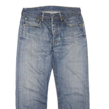 LEVI'S 501 Womens Jeans Blue Regular Straight Denim Medium W32 L25 Classic Fit