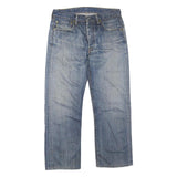 LEVI'S 501 Womens Jeans Blue Regular Straight Denim Medium W32 L25 Classic Fit