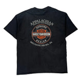 Harley Davidson Graphic T-Shirt - 2XL Black Cotton