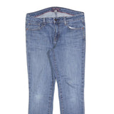 TOMMY HILFIGER Womens Slim Blue Denim Jeans W30 L27 Zip Closure Cotton Blend