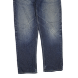 TOMMY HILFIGER Mens Blue Regular Straight Denim Dark W36 L30 Classic Design