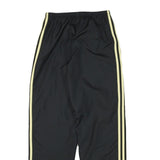ADIDAS Mens Joggers Black & Pale Yellow Slim Tapered S W24 L30 Polyester Blend