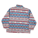 ALFRED DUNNER Mens Blue & Red Green Floral Outdoor Jacket L Polyester Blend