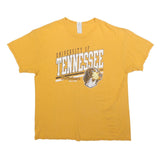 GILDAN Mens Yellow University Of Tennessee Graphic T-Shirt XL Crew Neck Short