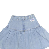 Womens Blue Denim Flare Short Cotton Skirt M Casual Summer Fashion
