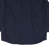 TOMMY HILFIGER Mens Blue Button Down Shirt 2XL Classic Cotton Blend Long Sleeve