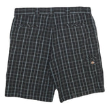 DICKIES Mens Black & Grey Checked Casual Shorts XL W40 Regular Fit Durable