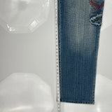 Akademiks Graphic Jeans - 36W 32L Light Wash Cotton