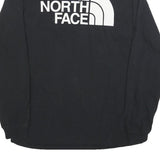 THE NORTH FACE Mens Black Logo Print Long Sleeve Crew Neck T-Shirt M Cotton