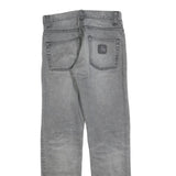 CARHARTT Mens Slim Grey Denim Slim Jeans W28 L32 Durable Casual Style