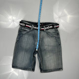 Ecko Unltd Denim Shorts - 32W 11L Gray Denim