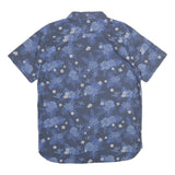 LEVI'S Mens Blue Floral Cotton Short Sleeve Shirt XL Summer Casual