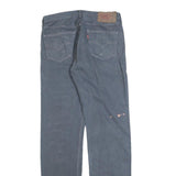 LEVI'S 501 Mens Jeans Blue Regular Straight Denim W34 L36 Classic Design Button