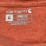 Carhartt T-Shirt - XL Orange Cotton