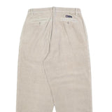 CHAPS RALPH LAUREN Mens Cotton Beige Relaxed Tapered Trousers W30 L30 Casual