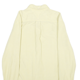 TOMMY HILFIGER Mens Cream Shirt L Button-Down Cotton Blend Casual Pocket