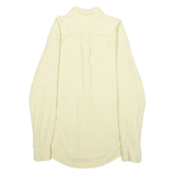 TOMMY HILFIGER Mens Cream Shirt L Button-Down Cotton Blend Casual Pocket