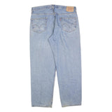 LEVI'S 550 Straight Mens Jeans Light Blue Relaxed Straight Denim W36 L29 Zip