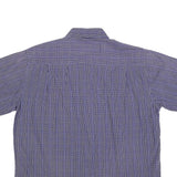 ASCOT SPORT Mens Blue Check Shirt 2XL Cotton Blend Casual Button-Down