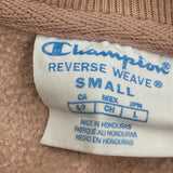 Reverse Weave Champion Sweatshirt - Small Brown Cotton