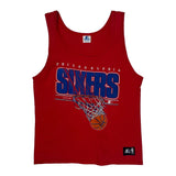 Philadelphia 76Ers Starter Nba Vest - Large Red Cotton