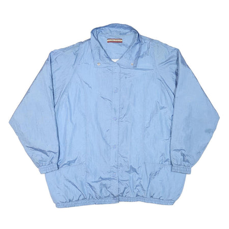 TUDOR COURT Womens Blue Button Jacket 2XL Polyester Blend Lightweight Classic