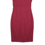 FRENCH CONNECTION Womens Red Fit & Flare Cotton Blend Sleeveless Knee Length