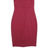FRENCH CONNECTION Womens Red Fit & Flare Cotton Blend Sleeveless Knee Length