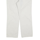 LEE COOPER Mens Cotton Blend White Regular Straight Trousers W36 L30 Casual Zip