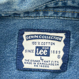 Lee Denim Shirt - Large Blue Cotton