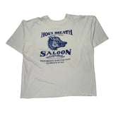 Hog'S Breath Saloon North Single Stitch T-Shirt - Large White Cotton