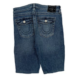 True Religion Denim Shorts - 30W 11L Blue Denim