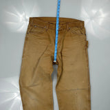 Dickies Carpenter Trousers - 34W 34L Brown Cotton