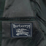 Burberry Checked Blazer - Large Green Wool