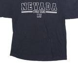 VARSITY Mens Black Nevada Wolf Pack Graphic T-Shirt L Short Sleeve Crew Neck