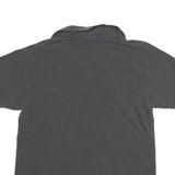 LACOSTE Mens Grey Short Sleeve Plain M Cotton Blend Polo Shirt Casual