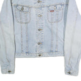 LEE Mens Blue Cotton Denim Jacket L Button Closure Classic Fit Plain