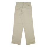 DICKIES Mens Cotton Blend Beige Regular Straight Trousers W30 L31 Workwear Zip