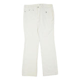 CATO Womens Cotton Blend White Regular Fit Straight Trousers W32 L32 Classic
