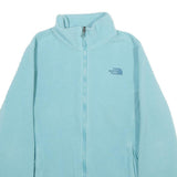 THE NORTH FACE Womens Blue Jacket L Polyester Fleece Outdoor Zip Up Casual